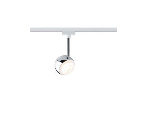 URail System LED Spot Capsule II 1x6W Biały/Chrom 230V Metal/Tworzywo sztuczne