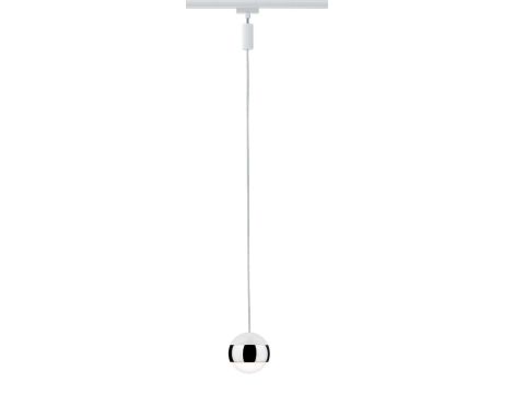 URail System Panel LED Capsule II 1x6W Biały/Chrom 230V Metal/Tworzywo sztuczne