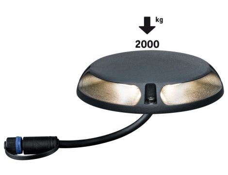 Oprawa wpuszczana Plug & Shine 2X3.3W 3000K IP67 180  24V antracyt/ aluminium - 3