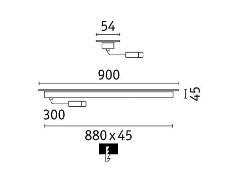 Wallwasher Plug & Shine wbudowana 8W 3000K IP67 24V nabudowana antracyt / aluminium - 5