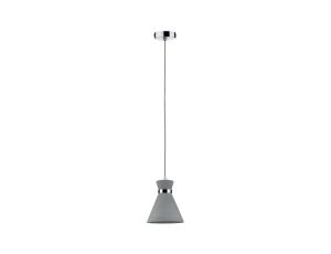 Lampa wisząca VERVE E27 max.20W IP44 230V szary / chrom / beton / metal - image 2