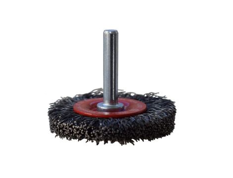 Szczotka tarczowa 50x8 mm ABRABORO - drut falisty, trzpień