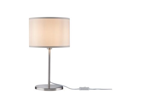Lampa stołowa TESSA E14 max.1x40W  450mm 230V kremowy / szczotkowany metal/ tkanina - 2