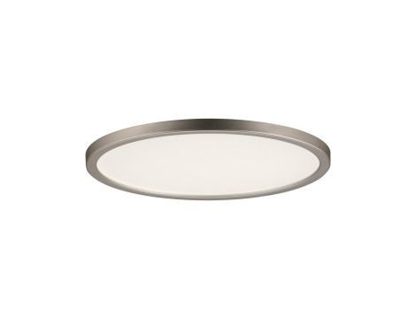 Plafoniera AREO LED 11W 770lm 3000K okrągła 180mm IP44 230V satynowy nikiel / tworzywo sztuczne