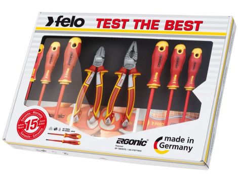Zestaw FELO Ergonic VDE + szczypce 8 cz.