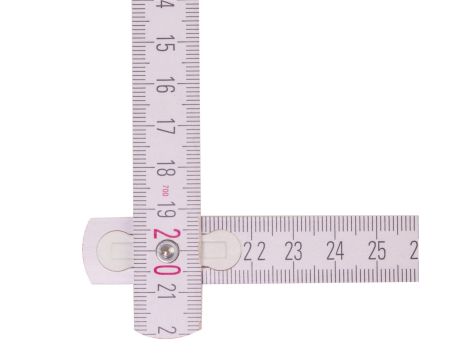 Miara składana 2m STABILA 1707 buk, biała - 2