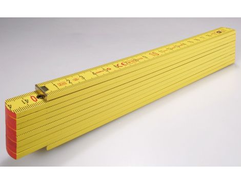 Miara składana 2m STABILA 707 buk, żółta, sekcji 10