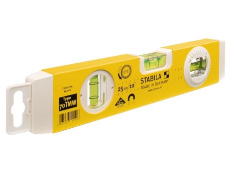 Poziomica magnetyczna STABILA z nastawną libelką typ 70TMW 25cm - 2