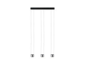 Lampa wisząca ALDAN LED DIM 3x9W 3X450lm 2700K 230V czarny / szczotkowane aluminium