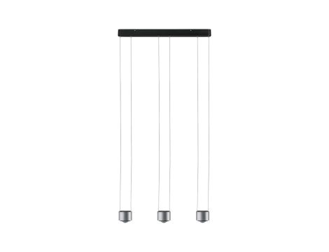 Lampa wisząca ALDAN LED DIM 3x9W 3X450lm 2700K 230V czarny / szczotkowane aluminium - 2