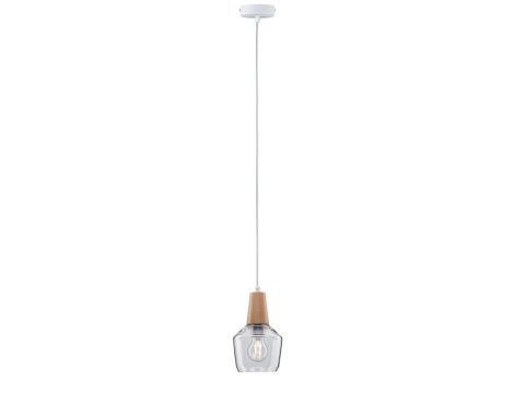 Lampa wisząca Neordic Ylvie max.1x20W E27 230V szkło / drewno - 2