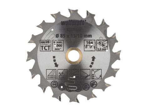 Tarcza HM do pilarek akumulatorowych Wolfcraft Fi 85