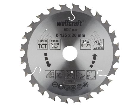 Tarcza HM do pilarek akumulatorowych Wolfcraft Fi 135