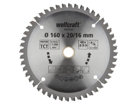 Tarcza HM do pilarek ręcznych Wolfcraft Fi 160