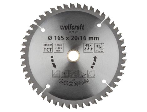 Tarcza HM do pilarek ręcznych Wolfcraft Fi 165