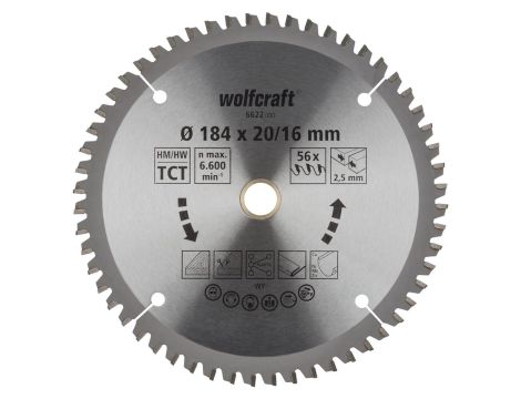 Tarcza HM do pilarek ręcznych Wolfcraft Fi 184