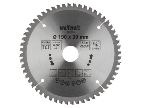 Tarcza HM do pilarek ręcznych Wolfcraft Fi 190x30