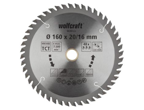 Tarcza HM do pilarek ręcznych Wolfcraft O 160 ( seria pomarańczowa)