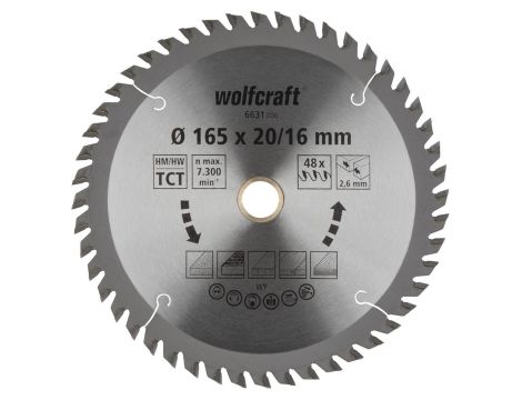 Tarcza HM do pilarek ręcznych Wolfcraft Fi 165 ( seria pomarańczowa)