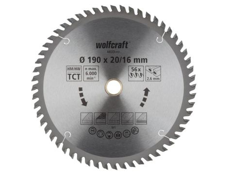 Tarcza HM do pilarek ręcznych Wolfcraft Fi 190 ( seria pomarańczowa)