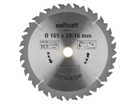 Tarcza HM do pilarek ręcznych Wolfcraft Fi 165 seria brązowa