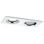 Oprawa do wbudowania NOVA PLUS LED DIM kwadratowa wychylna 2xGU10 2x6W 2x470lm 185x93mm 4000K IP65 230V biały mat / chrom - 3