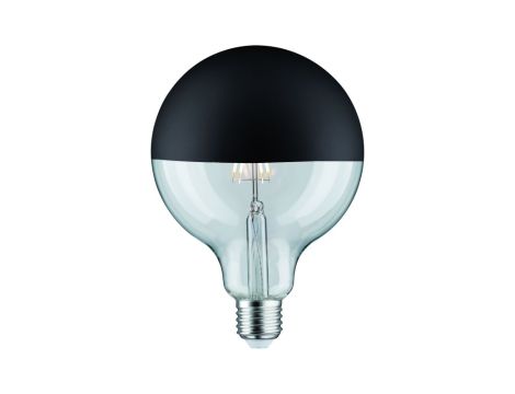 Źródło światła LED G125 zwierciadło 6W 230V 520lm E27 2700K Czarny Mat ściemniany