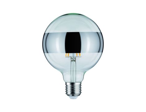Źródło światła LED G125 zwierciadło pierścień 6W 230V 520lm E27 2700K Srebrny ściemniany - 2