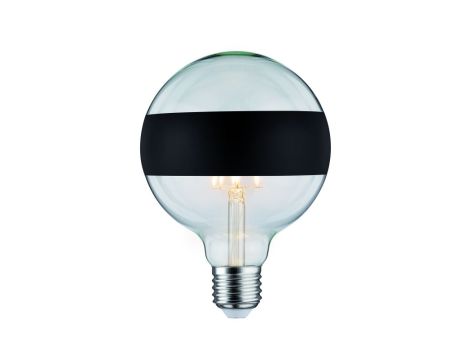 Źródło światła LED G125 zwierciadło pierścień 6W 230V 520lm E27 2700K Czarny Mat ściemniany