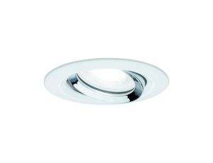 Oprawa do wbudowania NOVA PLUS LED DIM wychylna GU10 6W 470lm 93mm 4000K IP65 230V biały mat / chrom