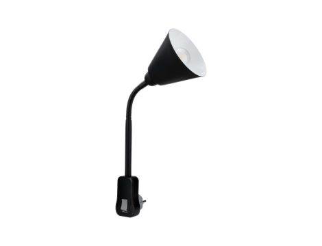 Lampa wtyczkowa JANUS elastyczne ramię E14 max. 20W 230V do kontaktu czarny / metal / tworzywo sztuczne - 3