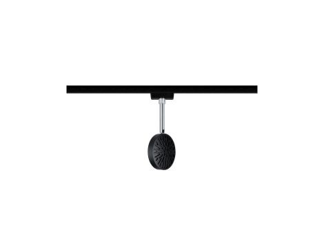 URail System Spot Discus 1x5W Czarny Mat Chrom 230V Metal/Tworzywo sztuczne ściemniany - 3