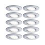 Zestaw opraw do wbudowania CALLA LED DIM 10X5.2W 460lm okrągła wychylna 4000K IP65 230V chrom matowy - 2