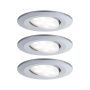 Zestaw opraw do wbudowania CALLA LED 3x6W 530lm okrągła wychylna 4000K IP65 230V chrom matowy - 2