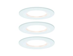 Oprawa do wbudowania NOVA COIN LED stała zestaw 3x6W 470lm 78mm 2700K IP44 230V biały mat