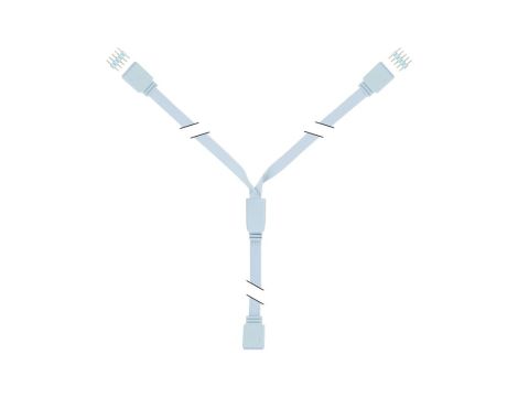 MaxLED rozgałęziacz Y 30cm Biały Tworzywo sztuczne