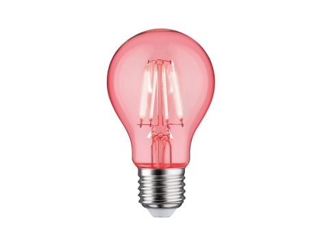 Źródło światła LED 2W E27 230V przeźroczysty Czerwony