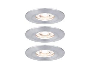 Oprawa do wbudowania NOVA COIN LED Mini stała zestaw 3x4W 310lm 65mm 2700K IP44 230V aluminium