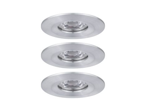 Oprawa do wbudowania NOVA COIN LED Mini stała zestaw 3x4W 310lm 65mm 2700K IP44 230V aluminium - 2