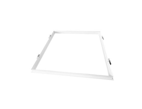 Ramka podtynkowa 600 x 600 z klipsami aluminium / biały