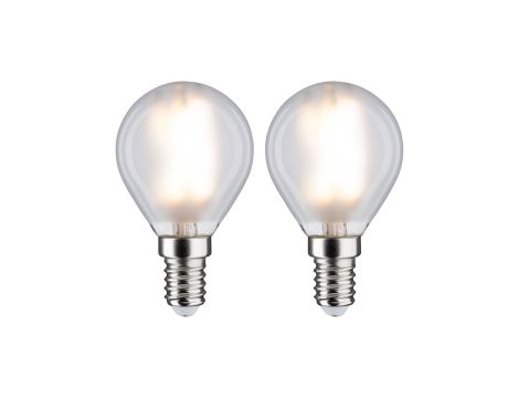 Źródło światła LED Kropla 2x 470lm E14 2700K przeźroczysta