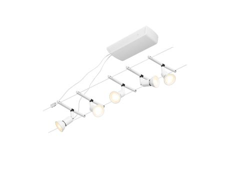 System linkowy zestaw Salt max5x10W GU5,3 Biały mat/Chrom 12V DC 60VA twszt/metal - 3