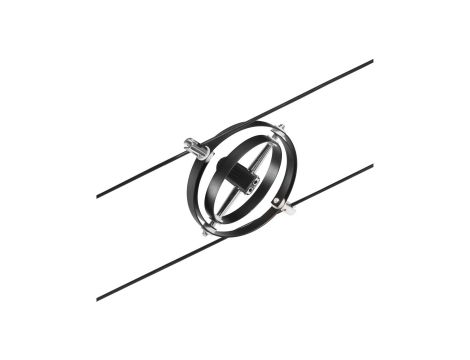 System linkowy Spot Cardan max1x10W GU5,3 Czarny mat/Chrom 12V DC 60VA twszt/metal - 2