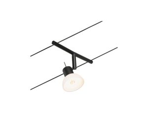 System linkowy spot Sheela max1x10W GU5,3 Czarny mat/Chrom 12V DC 60VA twszt/metal