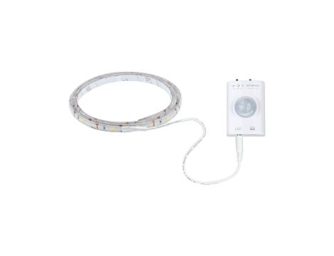 Taśma LED na baterię 1m 3000K 1,4W 140lm czujnik ruchu +zmierzchu UCB DC 5V Biały