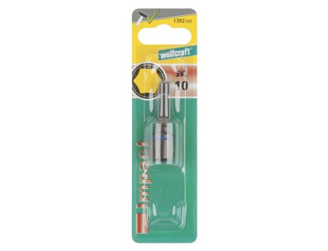 1 klucz nasadowy SW 10, impact (odporny na udar), 50 mm, Wolfcraft - 2