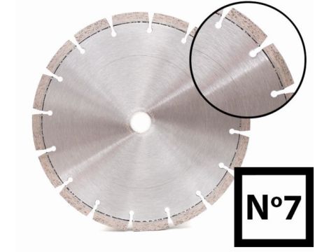 Tarcza diamentowa 230 x 22/10 ABRABORO N7 laser, profesjonalna