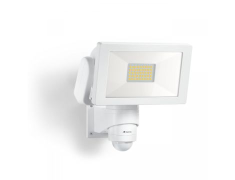 Naświetlacz z czujnikiem Steinel LS 300 S LED PIR 29,5W 4000K 2704lm IP44 IK03 230V biały / aluminium