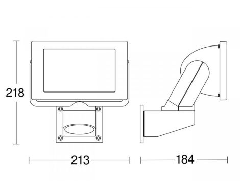 Naświetlacz bez czujnika Steinel LS 300 LED 29,5W 4000K 2704lm IP44 IK03 230V biały / aluminium - 2