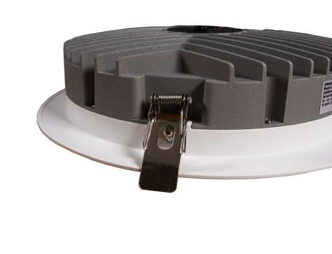 Oprawa wpuszczana Downlight LED 38W 4949lm 4000K IP44 fi 275mm 230V aluminium / biały - 2